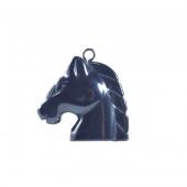 Hematite Horse Head 23x25mm Pendant